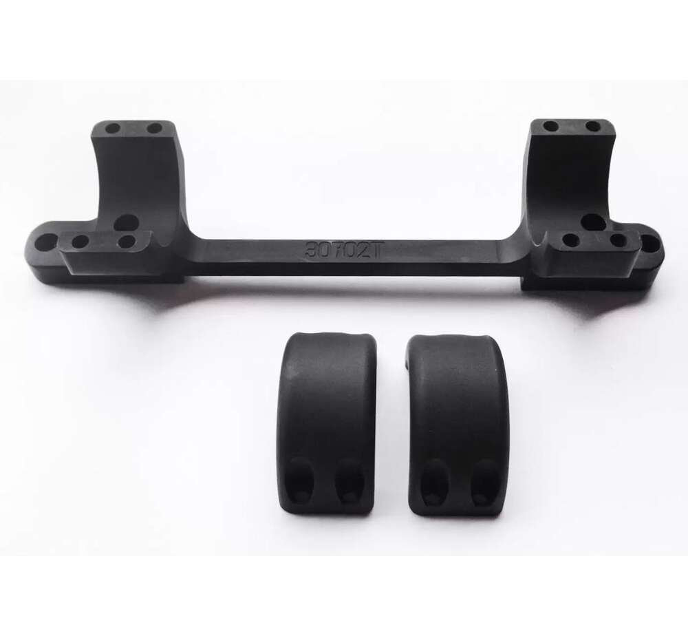 Scope Mounts DNZ Products Ready Series Remington 700-Short Action-Low Mount-Black • Model: Ready Series